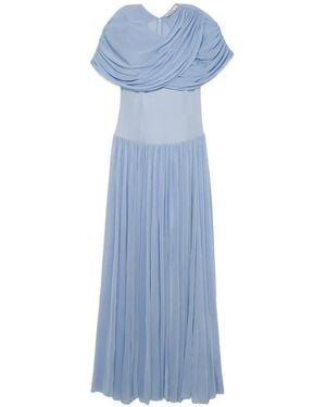 Jonathan Simkhai Vestido Largo Nancie Cape - Azul