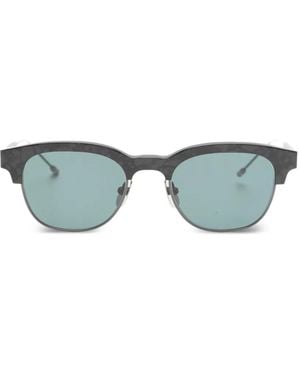 Thom Browne Square-Frame Sunglasses - Green