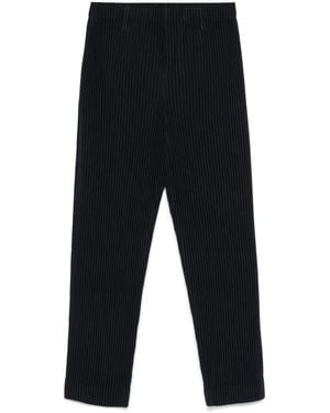 Homme Plissé Issey Miyake Basics Trousers For - Blue