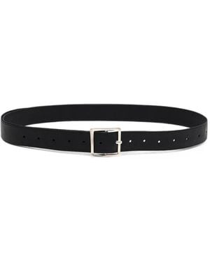 Lauren Manoogian Buckle-Fastening Leather Belt - White