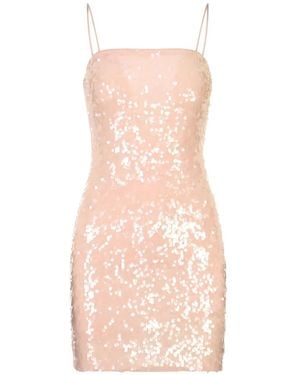 Alice + Olivia Delora Sequin-Embellished Mini Dress - Pink