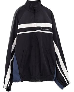 Balenciaga Chaqueta Con Paneles Y Cremallera - Negro