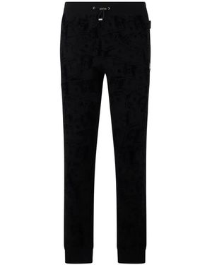 Philipp Plein Dollar-Skull Track Trousers - Black