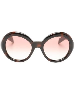 Prada Round-Frame Sunglasses - Natural