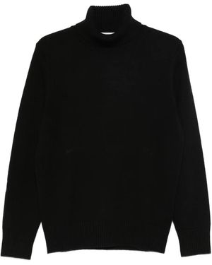 Kangra Roll-Neck Knitted Jumper - Black