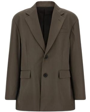 stein Oversized Single-Breasted Blazer - Brown