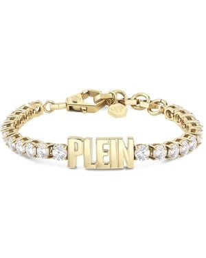 Philipp Plein Logo-Detail Bracelet - Metallic