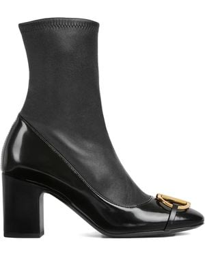 Gucci Botines con detalle Horsebit - Negro