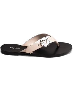 Coperni Belt Flip Flops - White