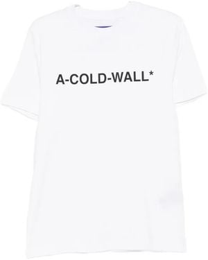 A_COLD_WALL* Logo-print T-shirt - Weiß