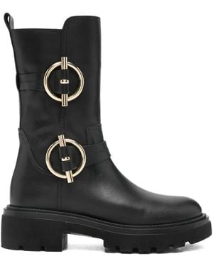 Albano Laarzen Met Gespbandje - Zwart