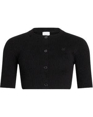 Patou Cropped Cardigan - Black