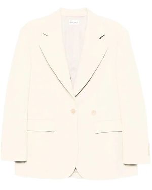 P.A.R.O.S.H. Raisa Single-Breasted Blazer - Natural