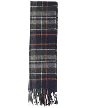 Barbour New Check Tartan Scarf - White