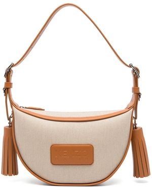 KENZO Schultertasche Aus Stroh - Pink
