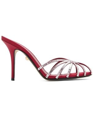 ALEVI Emily Crystal-Embellished Sandals - Pink