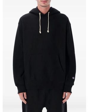 Champion Logo-Patch Hoodie - Blue