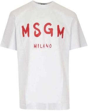 MSGM Milano Graphic T-Shirt - White