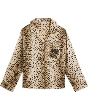 Juicy Couture Pijama Con Estampado De Guepardo - Neutro