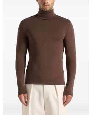 Manière De Voir Roll-Neck Sweater - Brown