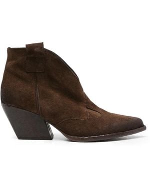 Elena Iachi Suede Boots - Brown