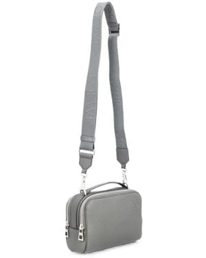 Loewe Anagram Leather Shoulder Bag - White