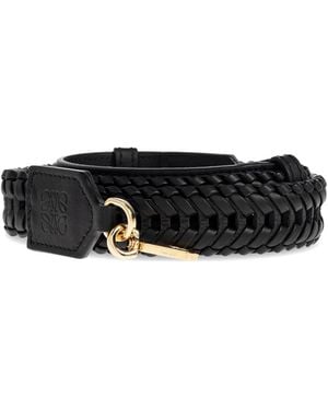 Loewe Braided Bag Strap - Black