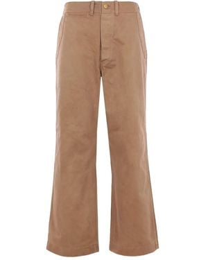 TAIGA TAKAHASHI Cotton-Twill Pants - Natural