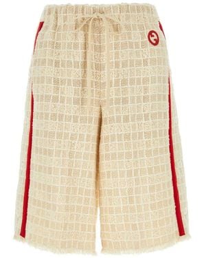 Gucci Cotton Bermuda Shorts - Natural