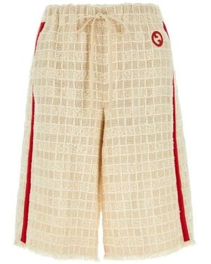 Gucci ツイード ショートパンツ - ナチュラル