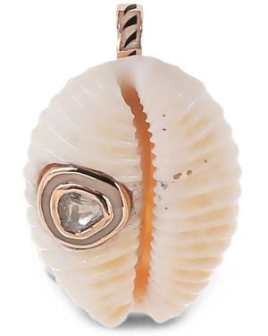 Dezso by Sara Beltran Diamond Cowry-Shell Pendant - Natural