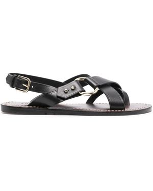 Soeur Florence Leather Sandals - White