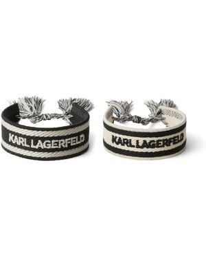 Karl Lagerfeld Set Di 2 Bracciali Essential - Bianco