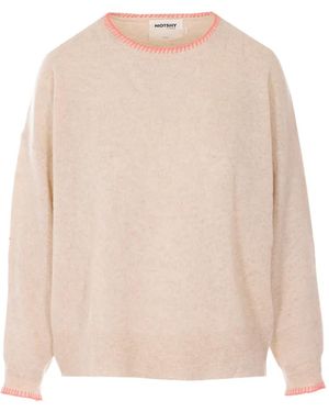 Not Shy Jersey Bordado De Manga Larga - Neutro