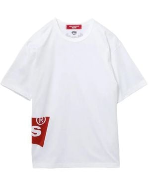 Junya Watanabe X Levi's Logo-Print T-Shirt - White