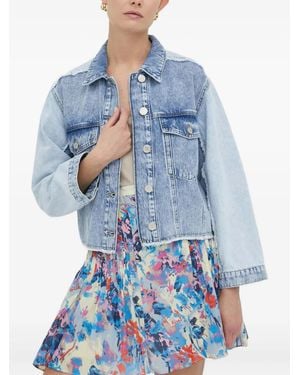 Day Birger et Mikkelsen Buttoned Frayed Jacket - Blue