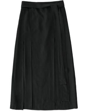 Studio Nicholson Mile Pleated Maxi Skirt - Black