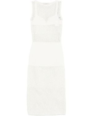 Sportmax Spxfesta Midi Dress - White