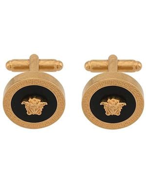 Versace -tone Medusa Cufflinks - Metallic