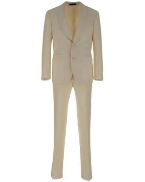 Corneliani Single-Breasted Suit - Natural