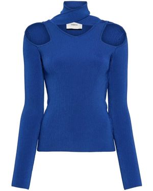 Coperni Jersey Con Aberturas De Canalé - Azul