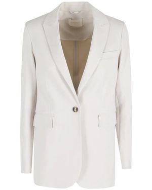 Circolo 1901 Button-Fastening Jacket - White
