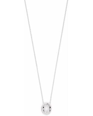 Le Gramme Sterling Entrelacs Pendant Necklace - White