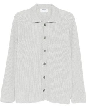 Gran Sasso Ribbed Button-Up Cardigan - White