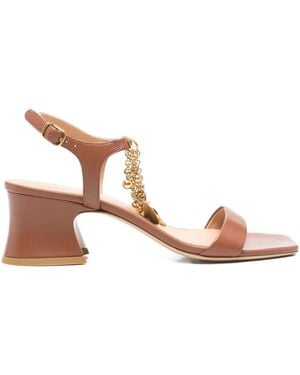 Chloé 50Mm Charms Sandals - Brown