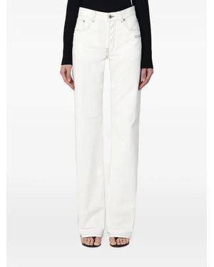 Off-White c/o Virgil Abloh Susy Contrast-Stitch Jeans - White
