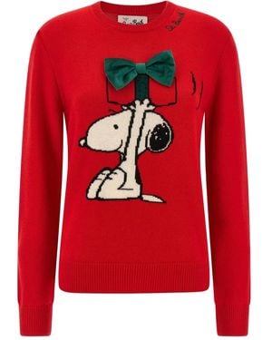 Mc2 Saint Barth Snoopy-Graphic Jumper - Red