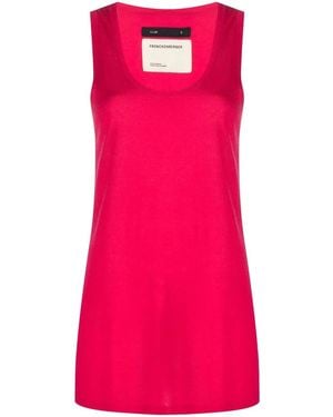 Frenckenberger Scoop Neck Tank Top - Pink
