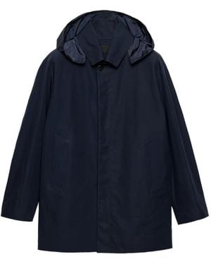 Prada Katoenen Jas Met Capychon - Blauw