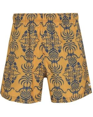 Osklen Graphic-Print Swim Shorts - Yellow